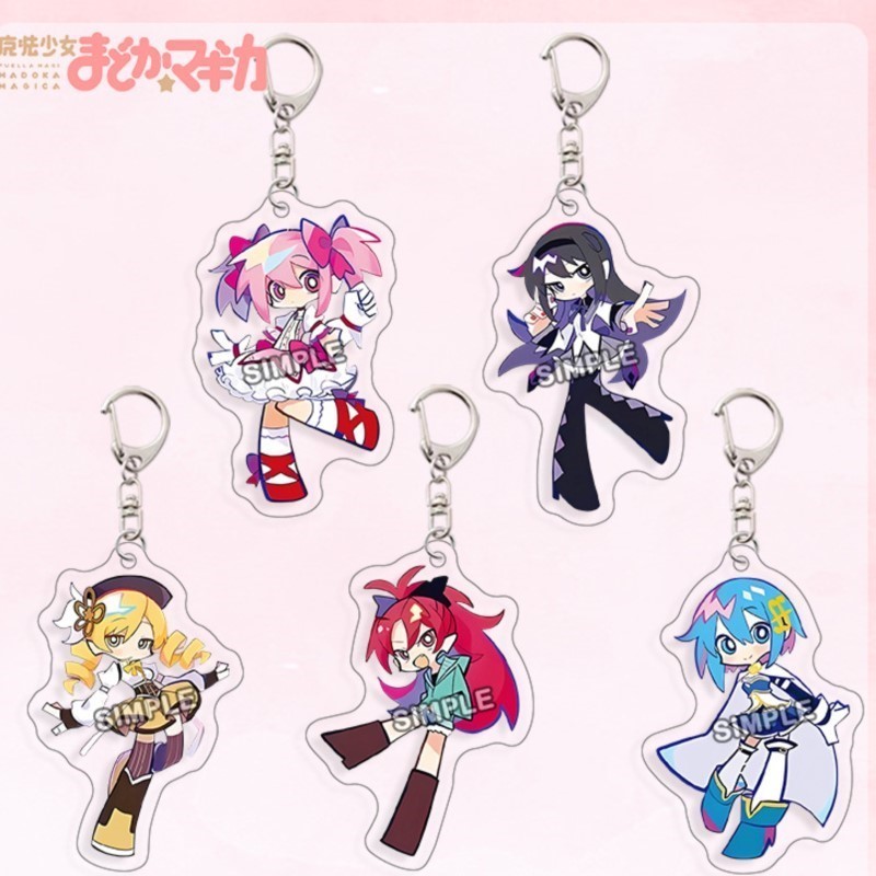Resin Art Keychain - Chaveiro de Acrílico Puella Magi Madoka
