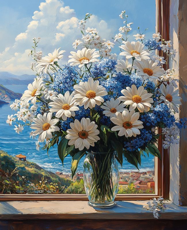 Resin Art Flowers - Pintura Digital de Diamantes por Números