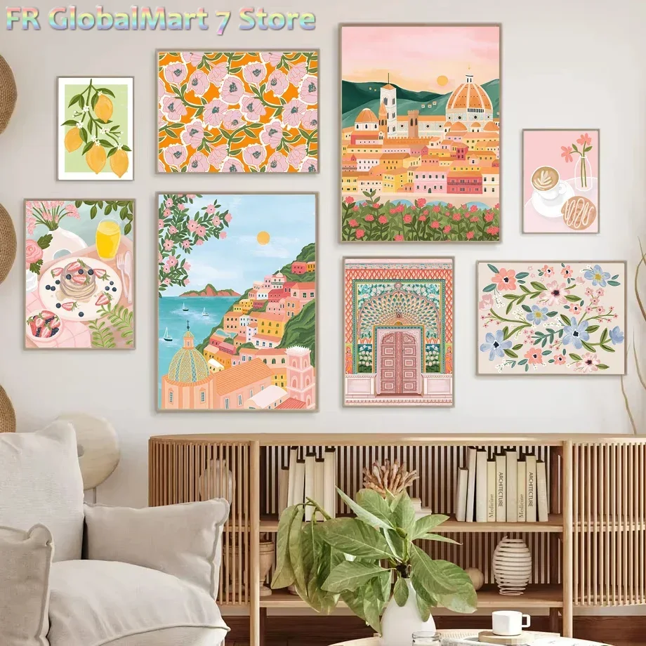 Resin Art Flowers - 1 unidade de quadro com motivos