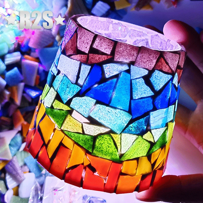Resin Art Coasters - 100g telhas de mosaico de vidro
