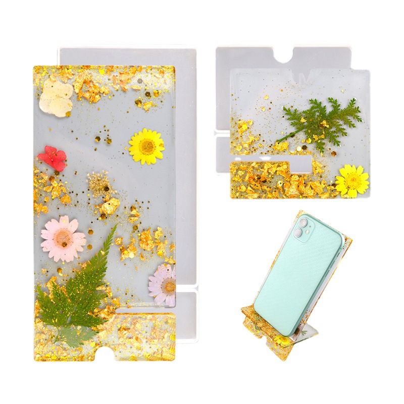 Resin Art Heat Gun - Molde de Silicone Retangular para Suporte