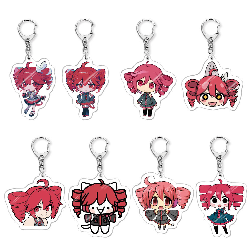 Resin Art Keychain - Kasane Teto ‌ Chaveiro de Pelúcia