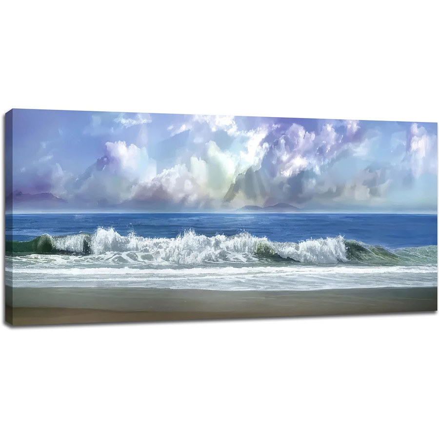Resin Art Beach Theme - Azul oceano diamante bordado arte da
