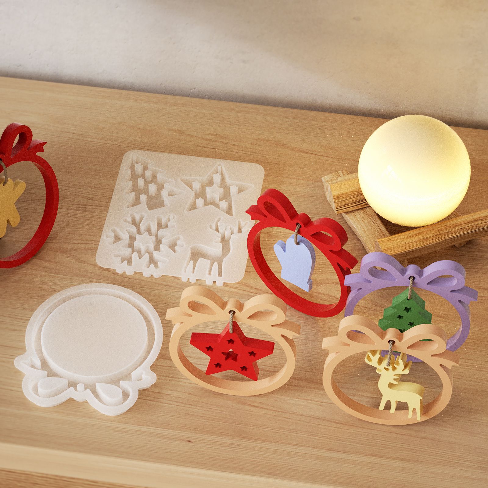1/3 molde de silicone de resin - Resin Art Things avaliação e preço