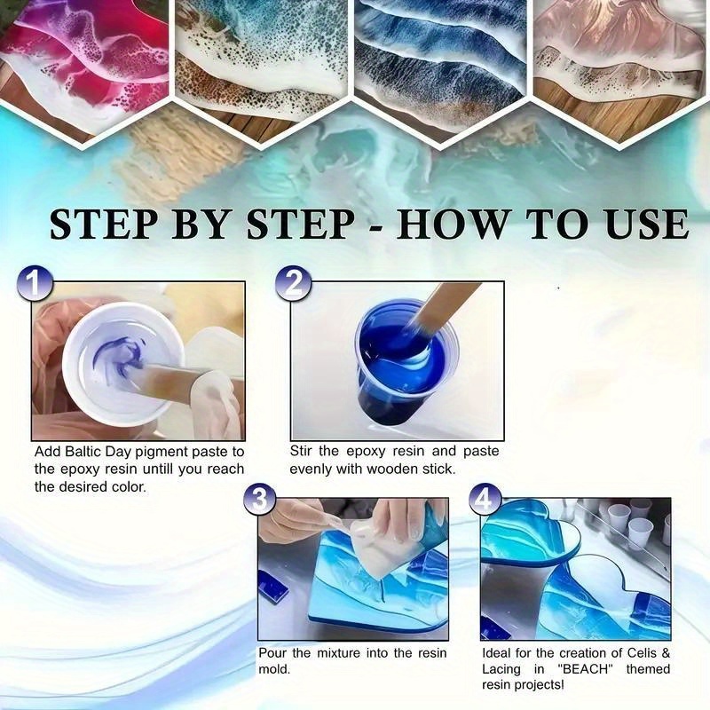 24 Cores/8 Cores 5 Gramas 0. 1 - Resin Art Coasters avaliação e preço
