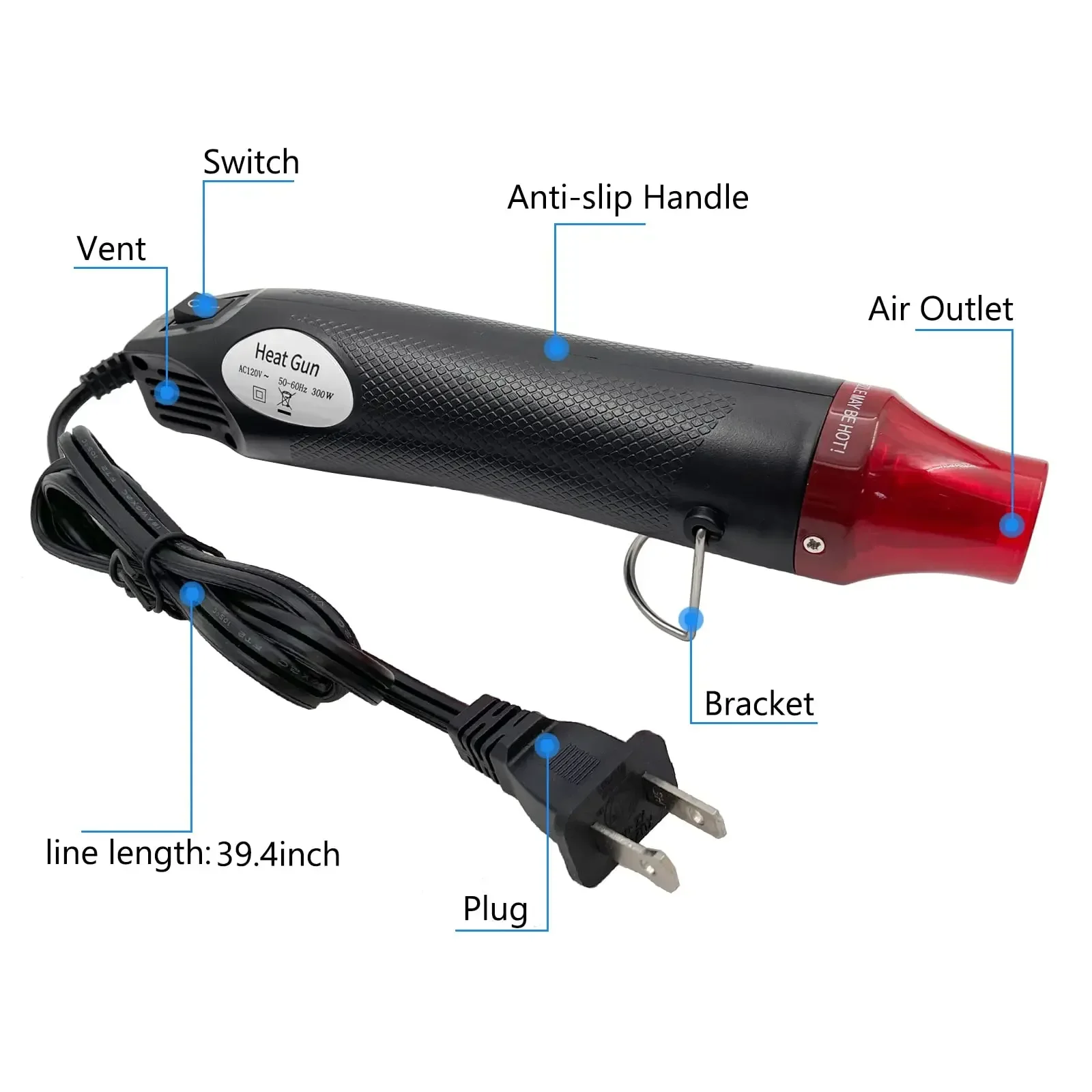 Mini Pistola de Ar Quente para - Resin Art Heat Gun avaliação e preço