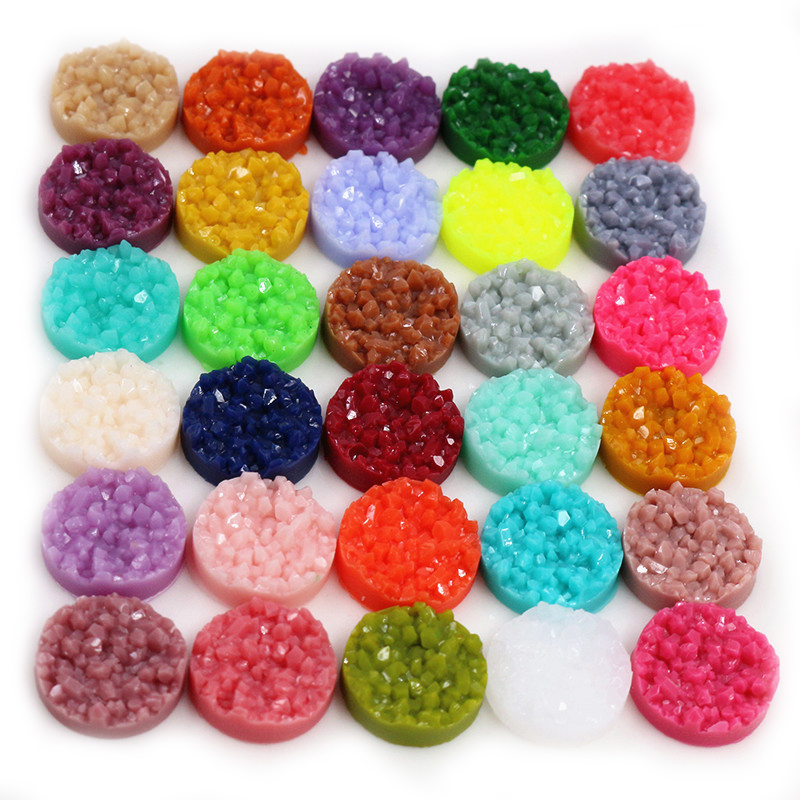 40 peças cabochões druzy de re - Resin Art Materials Wholesale avaliação e preço