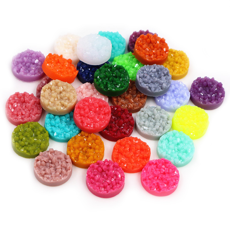 40 peças cabochões druzy de re - Resin Art Materials Wholesale avaliação e preço