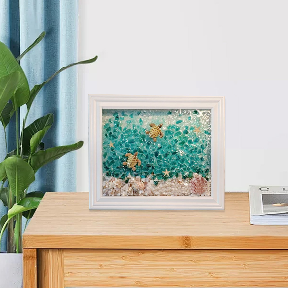 Kits de Arte com Vidro do Mar, - Resin Art Beach Theme avaliação e preço