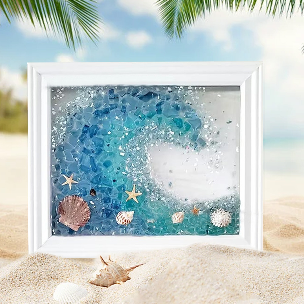 Kits de Arte com Vidro do Mar, - Resin Art Beach Theme avaliação e preço