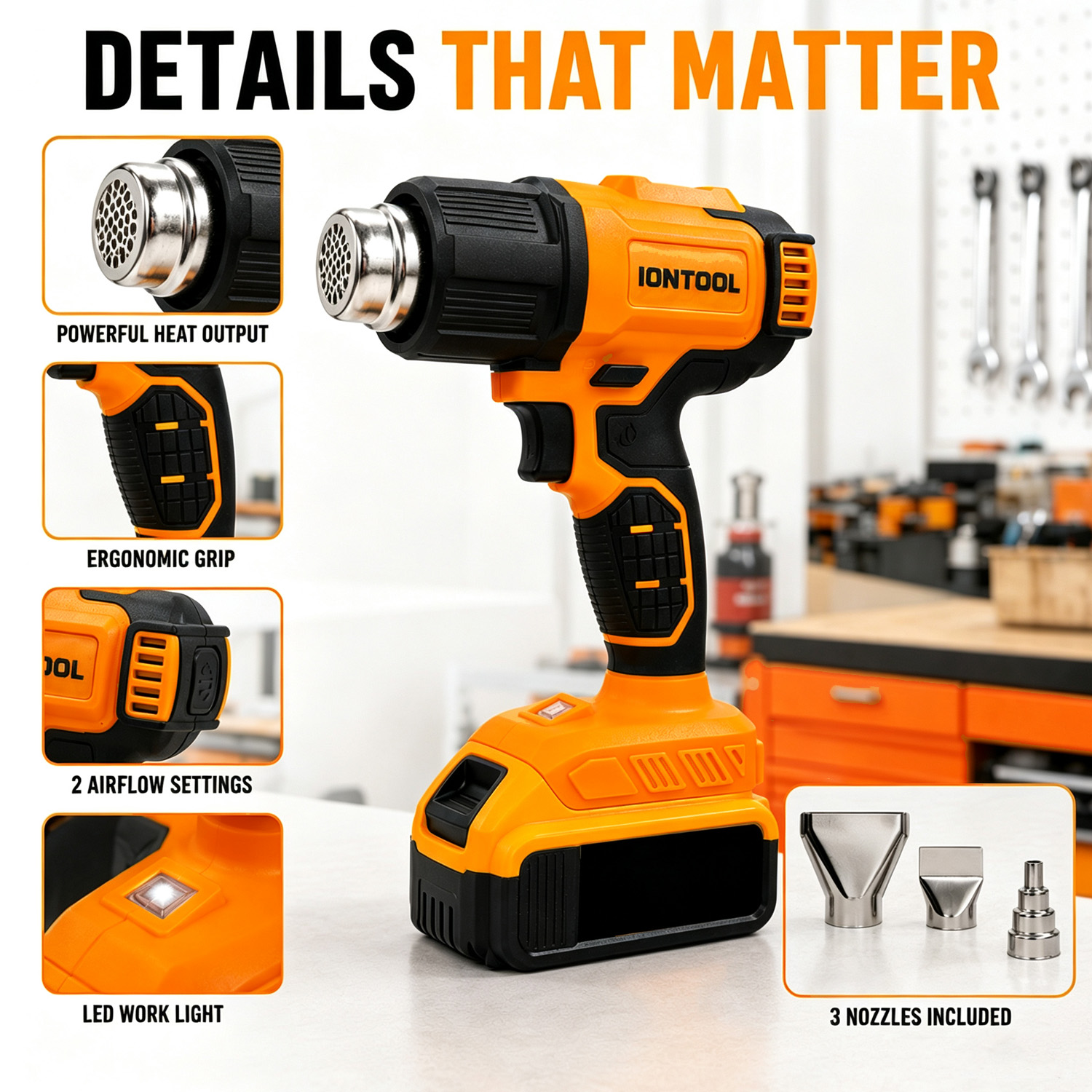 Pistola de Calor Sem Fio IONTO - Resin Art Heat Gun avaliação e preço