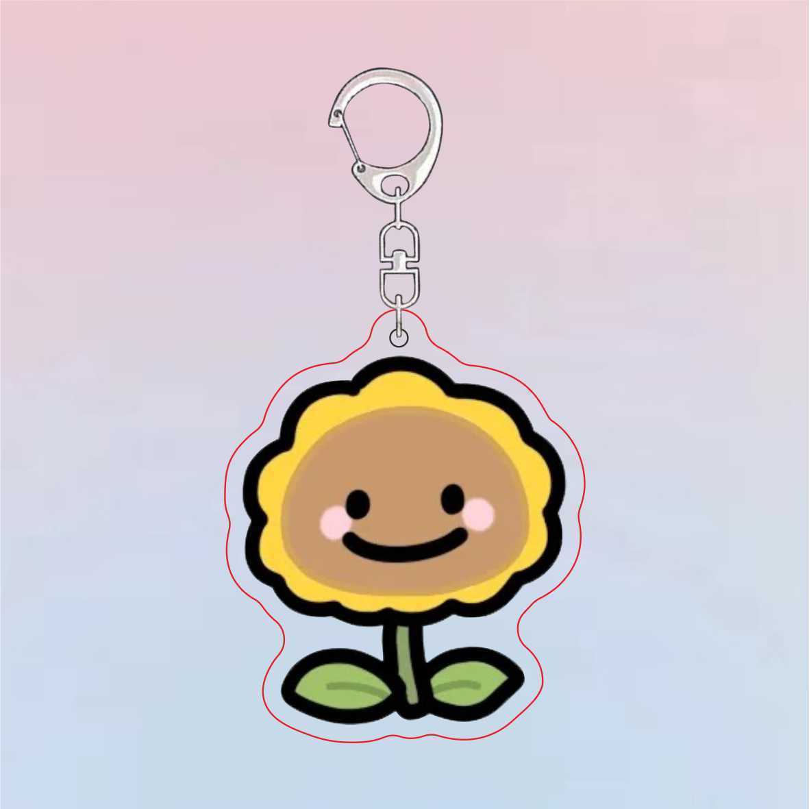 Chaveiro Acrílico Fofo Plants  - Resin Art Keychain avaliação e preço