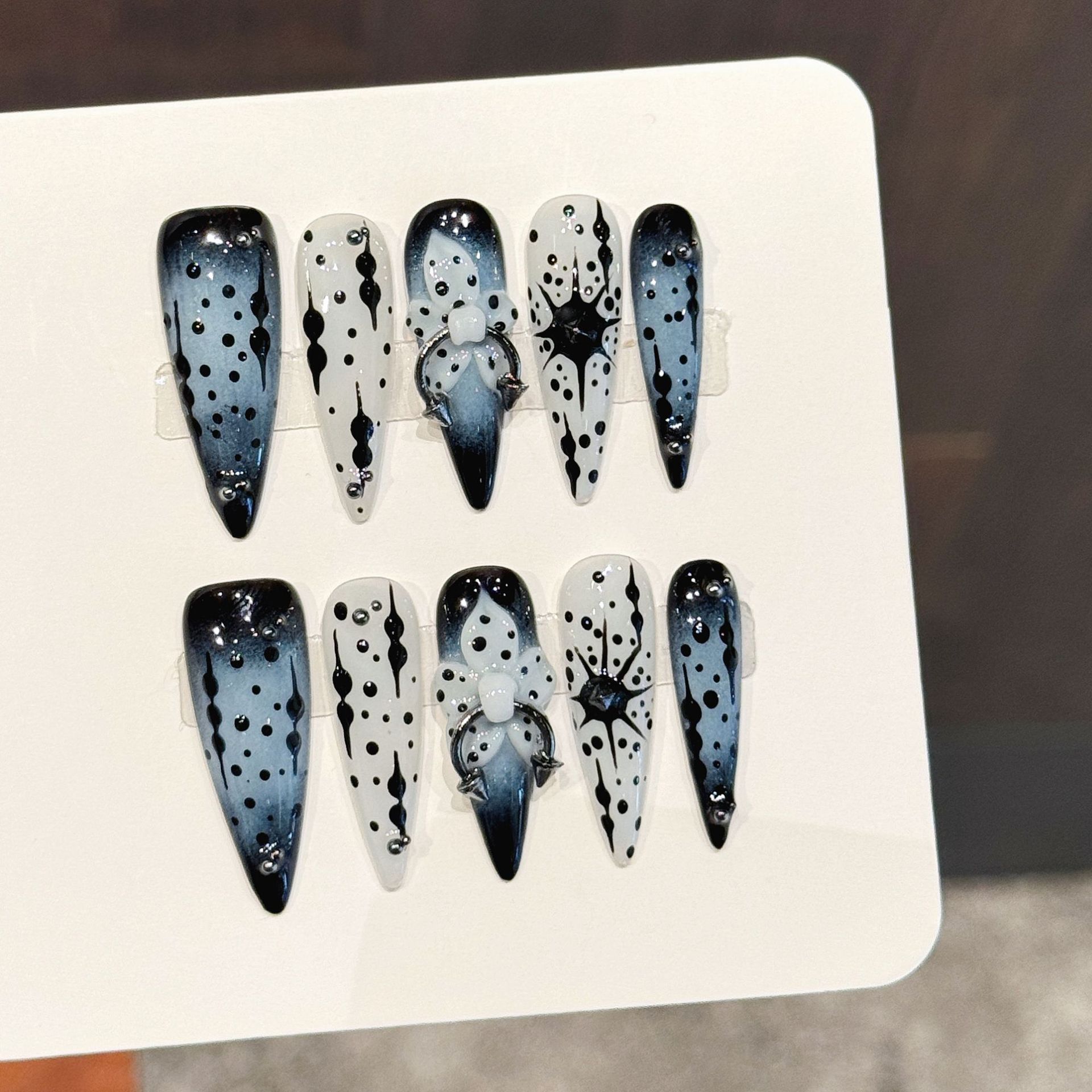 10 pçs gradiente tinta azul ar - Resin Art Flowers avaliação e preço